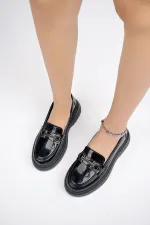 Muggo PEGULA Garantili Kadın Loafer Kalın Taban Günlük Casual Rahat Ayakkabı