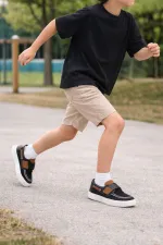 Muggo RABIDS Velcro Patterned Casual Kids' Sneaker Sports Shoes