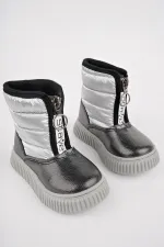 Bottes de pluie et de neige pour bébé Muggo CANDY, confort garanti, avec fermeture éclair avant et doublure en fourrure