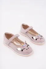 Muggo PATY Cırtlı ve Simli Günlük Kız Çocuk Babet