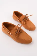 Muggo Multi-Colored Beaded Detail Women's Casual Lace-up Loafer Shoes Muggo Multi-Colored Beaded Detail Women's Casual Lace-up Loafer Shoes