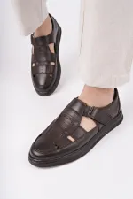 Muggo Oliver Guaranteed Men's Casual Classic Genuine Leather Comfortable Orthopedic Sandals