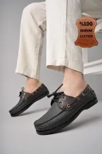Muggo Sidro Garantili Hakiki Deri Erkek Günlük Klasik Casual Ayakkabı