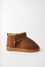 Bottines Muggo SNOW Guaranteed pour enfants, unisexes, à semelle épaisse et doublure en fourrure, idéales au quotidien.