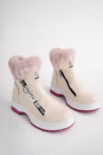 Muggo BUBBLE Guaranteed Non-Slip Sole, Fur Lined, Side Zipper Kids' Boot