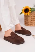 Mocassins Muggo Vintage en cuir suédé, décontractés et confortables, à bout fermé, pour femmes.