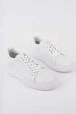 Muggo MORTA Kalın Taban Bağcıklı Hakiki Deri Erkek Günlük Sneaker Spor Ayakkabı