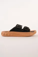 Muggo AUGUSTA Ayarlanabilir Çift Tokalı Günlük Erkek Terlik