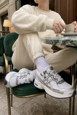 Muggo HYNEX Women's Thick Sole Lace-up Casual Sneaker Sports Shoes