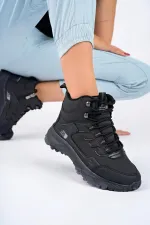 Bottes d'hiver unisexes Muggo ICELAND, garanties, pour la randonnée et les activités de plein air, à lacets et fermeture éclair latérale.