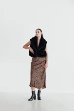 Muggo CHEVY Garantili Hakiki Deri Fermuarlı Topuklu Kadın Bot