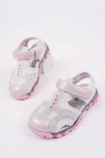 Muggo SLYVESTER Günlük Önü Kapalı Cırtlı Unisex Çocuk Sandalet