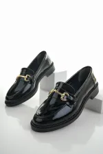 Muggo SUSSIE Guaranteed Metal Buckle Women's Loafer Casual Shoes