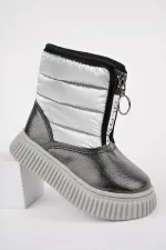 Bottes de pluie et de neige pour bébé Muggo CANDY, confort garanti, avec fermeture éclair avant et doublure en fourrure