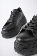 Muggo MİTOS Garantili Kadın Günlük Yüksek Taban Bağcıklı Sneaker Spor Ayakkabı