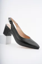 Muggo W0711 Guaranteed Women's Backless Classic Casual Style Elegant and Comfortable High-Heeled Shoes