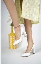 Muggo W707 Garantili Kadın Klasik Günlük Tarz Şık ve Rahat Topuklu Ayakkabı