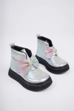 Bottes d'hiver pour enfants Muggo NIXIE, semelle antidérapante garantie, confort optimal, fermeture velcro et nœud.