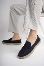 Muggo DENZEL Chaussures pour hommes classiques, confortables et orthopédiques, sans lacets, en cuir véritable, garanties pour tous les jours