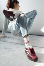 Muggo GARCİA Garantili Unisex Ortopedik Günlük Bağcıklı Yürüyüş Koşu Sneaker Spor Ayakkabı