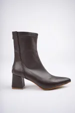 Bottes à talons pour femmes Muggo DARJA, bout pointu garanti, fermeture éclair arrière