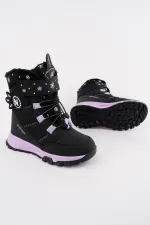 Bottes Muggo Twinkle pour filles, doublées de fourrure, à lacets et fermeture velcro
