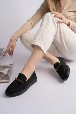 Mocassins décontractés en daim à détails perlés pour femmes Muggo AUREVA