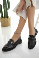 Mocassins décontractés pour femmes Muggo SUSSIE avec boucle métallique garantie