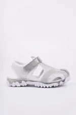 Muggo SLYVESTER Günlük Önü Kapalı Cırtlı Unisex Çocuk Sandalet