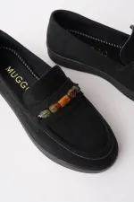 Mocassins décontractés en daim à détails perlés pour femmes Muggo AUREVA