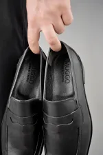 Muggo H0140 Chaussures décontractées classiques pour hommes en cuir véritable, garanties