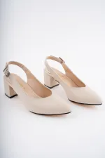 Muggo W0711 Guaranteed Women's Backless Classic Casual Style Elegant and Comfortable High-Heeled Shoes