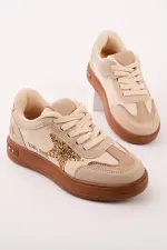 Muggo GALAXY Star Detail Lace-up Kids' Casual Sneaker Sports Shoes Muggo GALAXY Star Detail Lace-up Kids' Casual Sneaker Sports Shoes