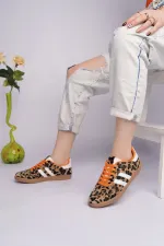 Muggo TAUPE Double Lace-Up Women's Casual Sneaker Sports Shoes