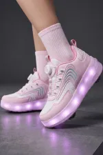 Muggo FLOW Kids Light-Up Roller Skate Sneaker Sports Shoes Muggo FLOW Kids Light-Up Roller Skate Sneaker Sports Shoes