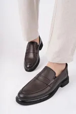Chaussures classiques décontractées pour hommes Muggo EUPHO en cuir véritable