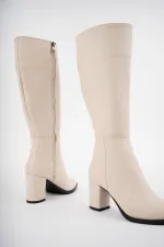 Muggo Almira Garantili Kadın Topuklu Çizme