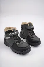 Bottes pour enfants Muggo TRUDY, garanties résistantes au froid, doublées de fourrure, avec fermeture Velcro et lacets