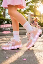 Muggo FLOW Kids Light-Up Roller Skate Sneaker Sports Shoes Muggo FLOW Kids Light-Up Roller Skate Sneaker Sports Shoes