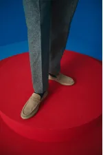 Muggo DENZEL Chaussures pour hommes classiques, confortables et orthopédiques, sans lacets, en cuir véritable, garanties pour tous les jours