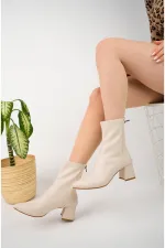 Bottes à talons pour femmes Muggo DARJA garanties à bout pointu et fermeture éclair à l'arrière