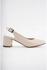 Muggo W0711 Guaranteed Women's Backless Classic Casual Style Elegant and Comfortable High-Heeled Shoes