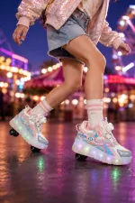 Muggo PATO Çocuk Işıklı Patenli Tekerlekli Sneaker Spor Ayakkabı