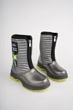 Bottes de pluie et de neige Muggo BLOOM pour enfants, garanties, avec doublure polaire, fermeture éclair sur le devant et semelle crantée.