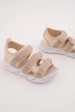 Sandales lumineuses à scratch pour filles Muggo TATU