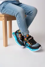 Muggo ZUZU Cırtlı ve Bağcıklı Günlük Çocuk Sneaker Spor Ayakkabı