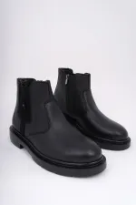 Muggo GERALT Fermuarlı İçi Kürklü Erkek Kışlık Bot