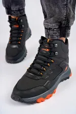 Bottes d'hiver unisexes Muggo ICELAND, garanties, pour la randonnée et les activités de plein air, à lacets et fermeture éclair latérale.