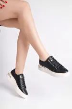 Muggo SVETLANA İnce Şerit Detaylı Bağcıklı Günlük Kadın Sneaker Spor Ayakkabı Muggo SVETLANA İnce Şerit Detaylı Bağcıklı Günlük Kadın Sneaker Spor Ayakkabı