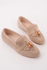 Muggo FAWN Colorful Beaded Detail Women's Casual Loafer Shoes Muggo FAWN Colorful Beaded Detail Women's Casual Loafer Shoes